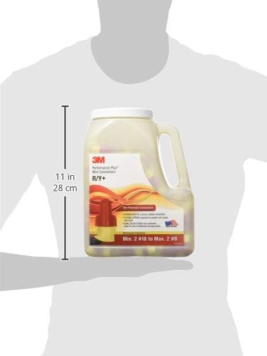 3M(TM) Performance Plus Wire Connector R/Y+JUG, 4000 per Case