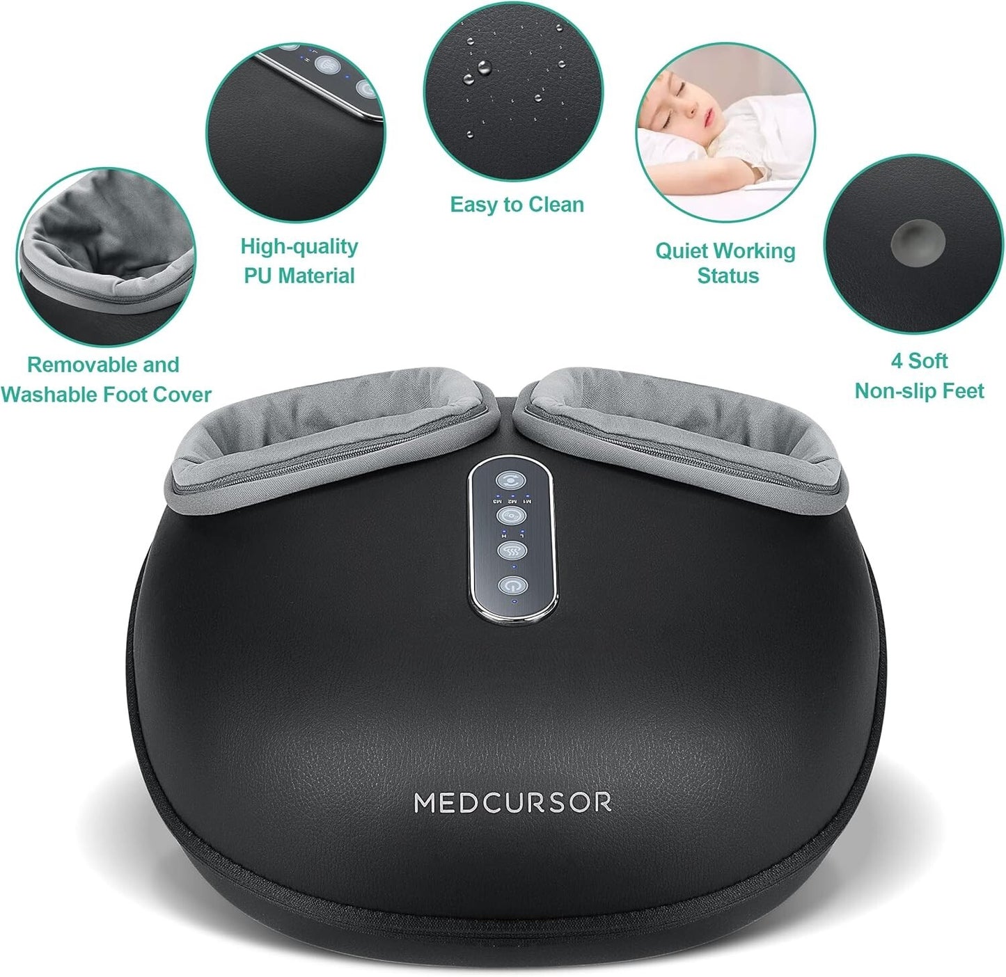 Medcursor Foot Massager Machine with Heat MDFM400