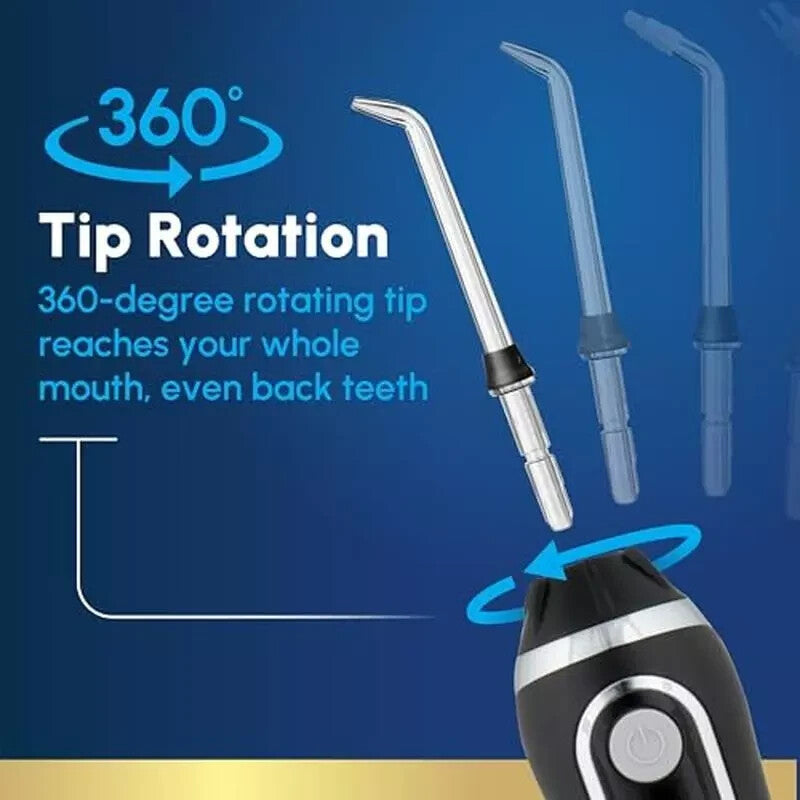 Cordless Water Flosser Dental Care Portable Rechargeable Waterproof Travel Tips