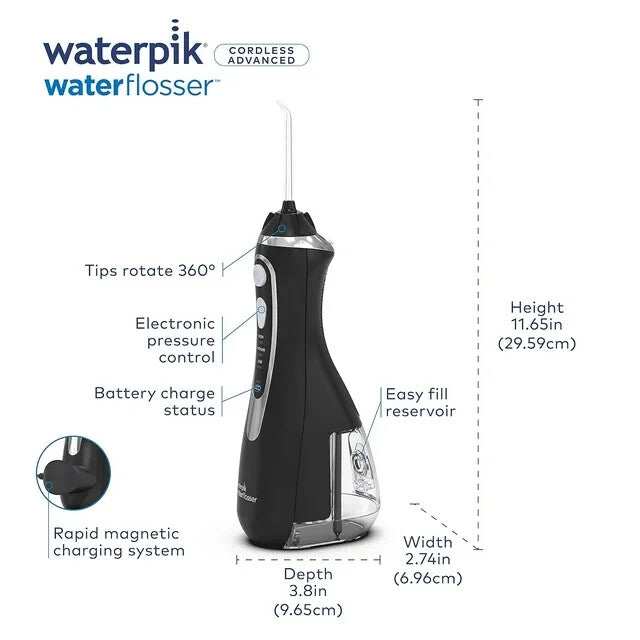 Cordless Water Flosser Dental Care Portable Rechargeable Waterproof Travel Tips