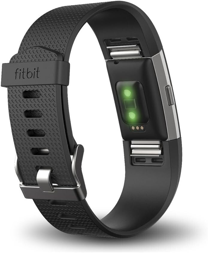 Fitbit Charge 2 Heart Rate Fitness Wristband Black Small Fb407sbks