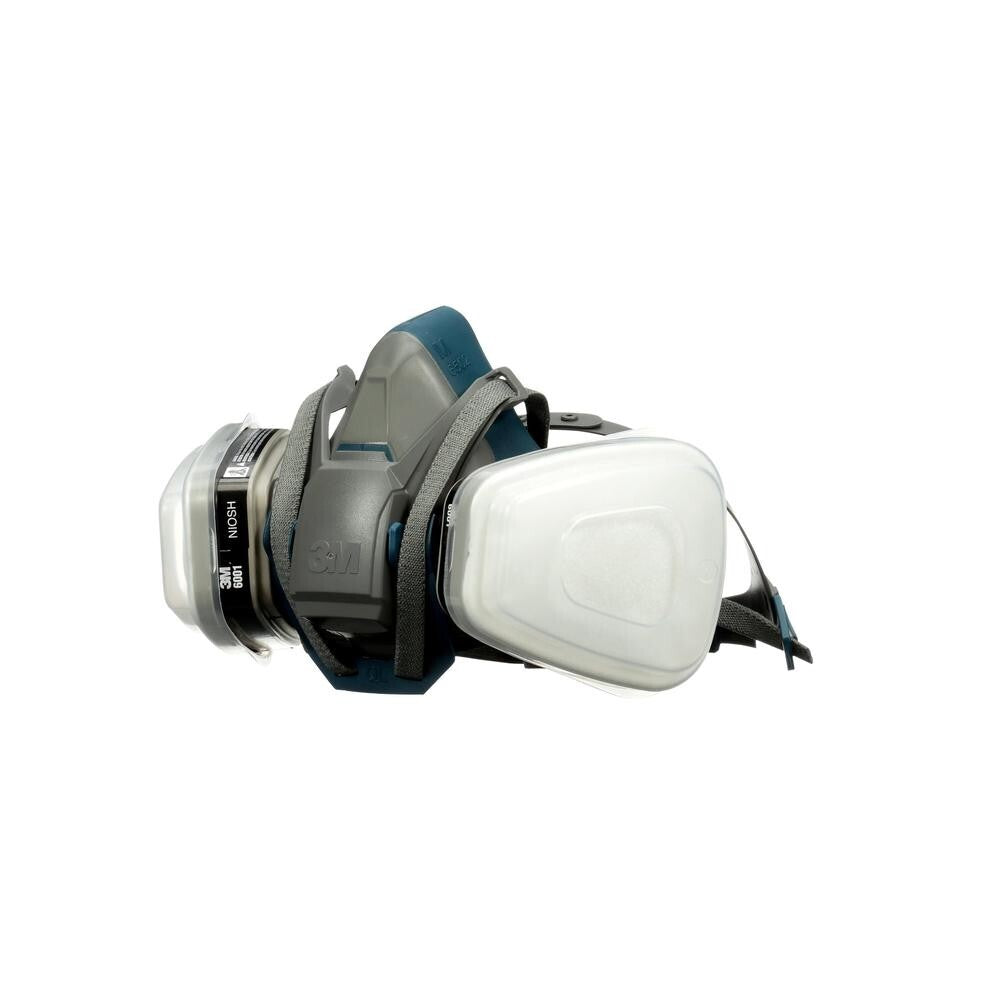 3M Rugged Comfort Quick Latch Half Facepiece Reusable Respirator 6502QL,...