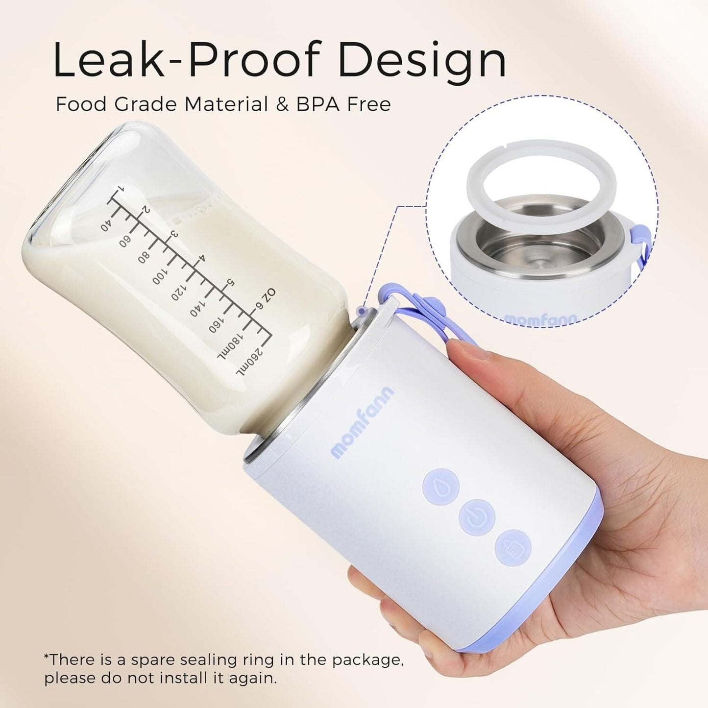 Portable Bottle Warmer Travel Baby Bottle Warmer for Breastmilk On The Go Tra...