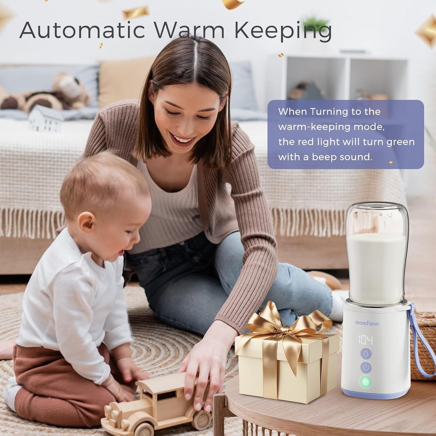 Portable Bottle Warmer Travel Baby Bottle Warmer for Breastmilk On The Go Tra...