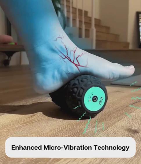 Vibit - Vibrating Massager for Plantar Fasciitis, Pain Relief and Sciatica, Blac
