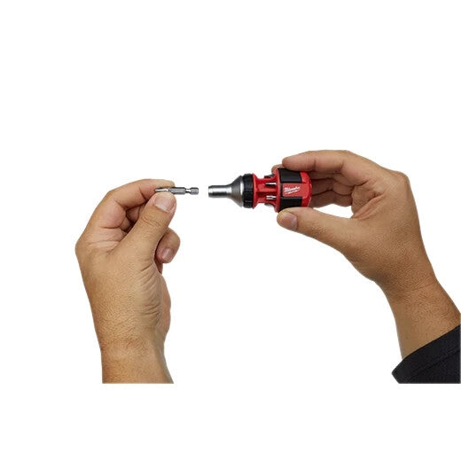Milwaukee Compact 8 in 1 Ratcheting Multi-Bit Driver - Black/Red (48-22-2330)