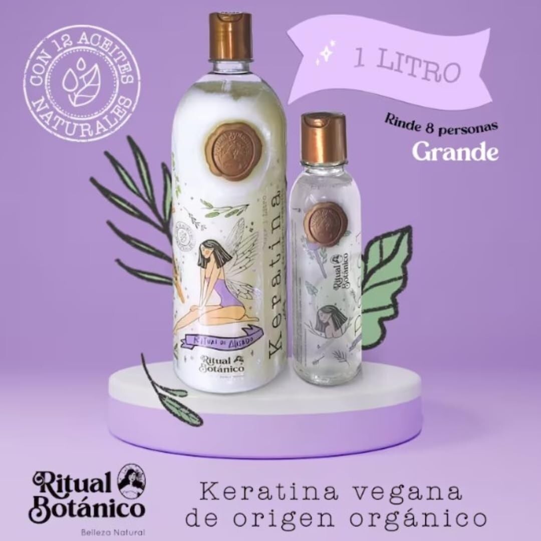 Keratina Organica 1 LITRO - 12 Aceites Naturales and Aminoacids for shine, Organ