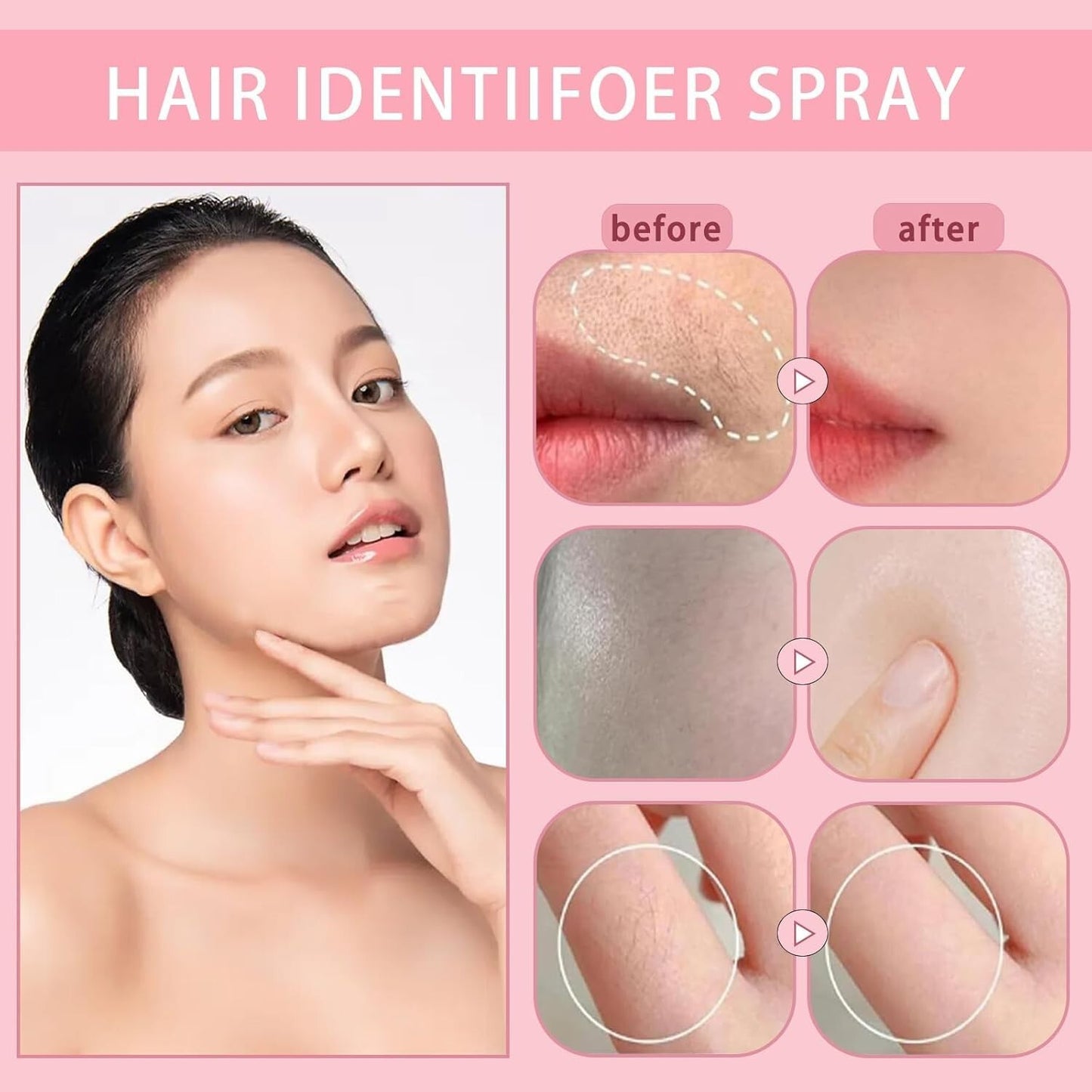 Hair Identifier Spray for Face Shaving,Face Hair Identifier Spray,Moisturizing