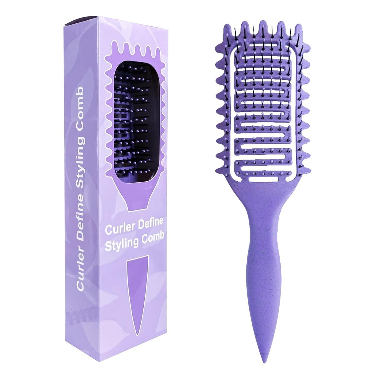 Curl Defining Brush, Vented Curly Hair Brush Defining for Shaping and Defining C