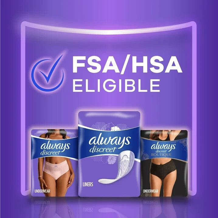 Always Discreet Incontinence Liners, Very Light Long, 111 CT