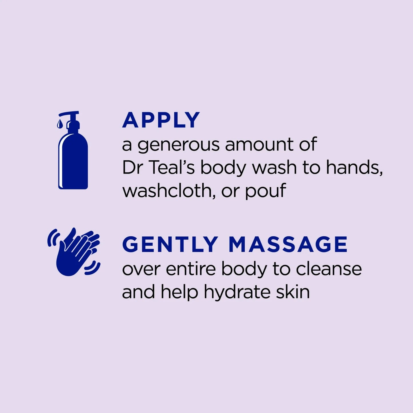 Dr Teal's Body Wash with Pure Epsom Salt, Soothe & Sleep with Lavender, 24 fl oz