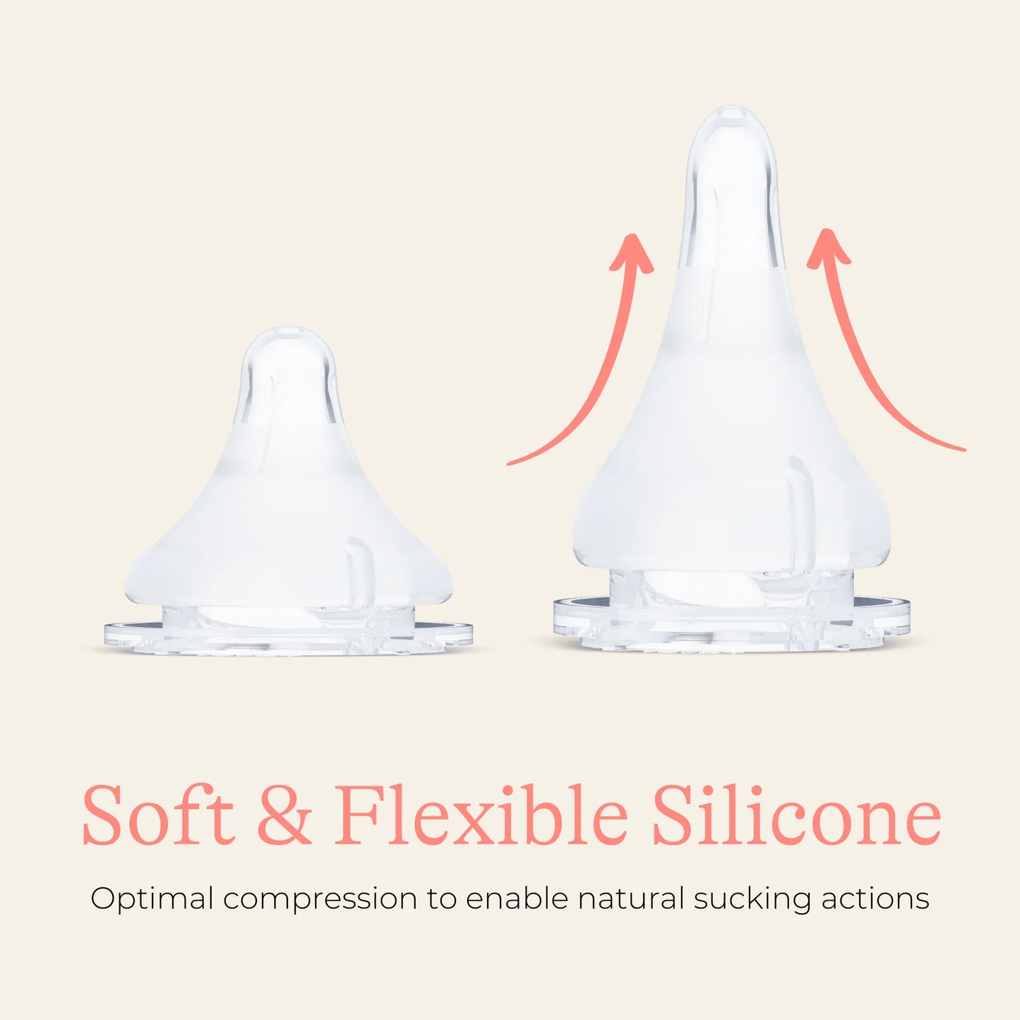 Lansinoh, NaturalWave® Nipples, Fast Flow, 2 Nipples