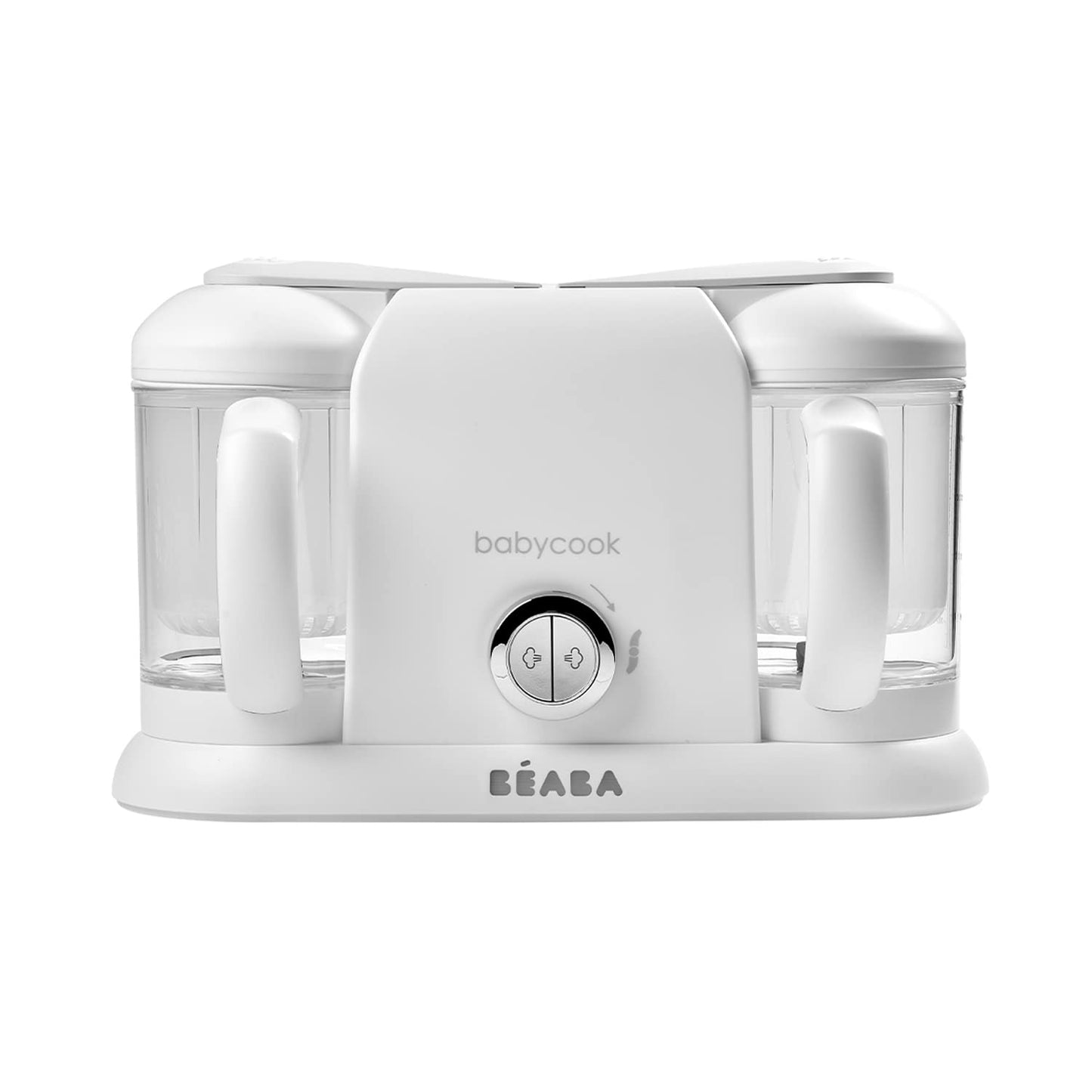 BEABA Babycook Duo 4 in 1 Baby Food Maker, Baby Food Processor, Baby Food Blender Baby Food Steamer, Make Fresh Homemade Baby Food from Home, Large 9.1 Cup Capacity, White