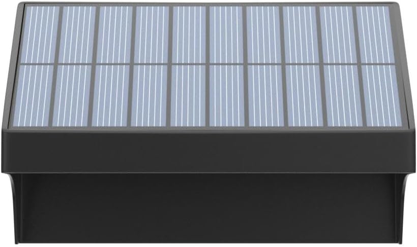 APONUO Solar Fence Lights, Fence Lights with Warm White, Cool White and RGB, LED Lights for Fence, Solar Lights Outdoor Waterproof for Patio, Yard, Garden, Pool, Deck Railing, Wall, Step (6Pack)