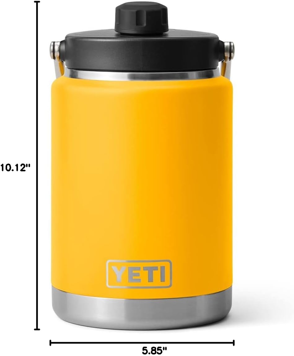 YETI Rambler Half Gallon Jug, Vacuum Insulated, Leakproof, Stainless Steel with MagCap
