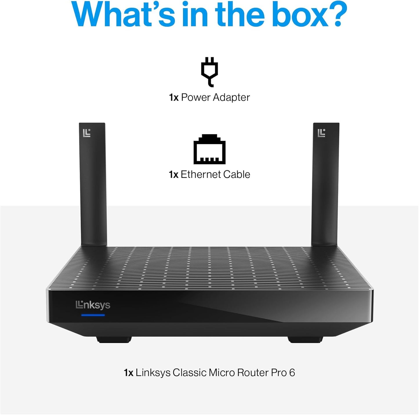 Linksys Hydra Pro 6 Mesh WiFi 6 Router - WiFi Extender Replacement - MR5500-AMZ - Mesh WiFi Router for Wireless Internet - WiFi Mesh Wireless Router - Mesh Router Connect to 30+ Devices 2,700 Sq Ft