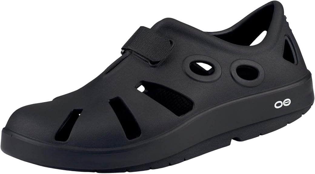 OOFOS OOcandoo Recovery Sandal, Black - Women’s Size 15, Men’s Size 13