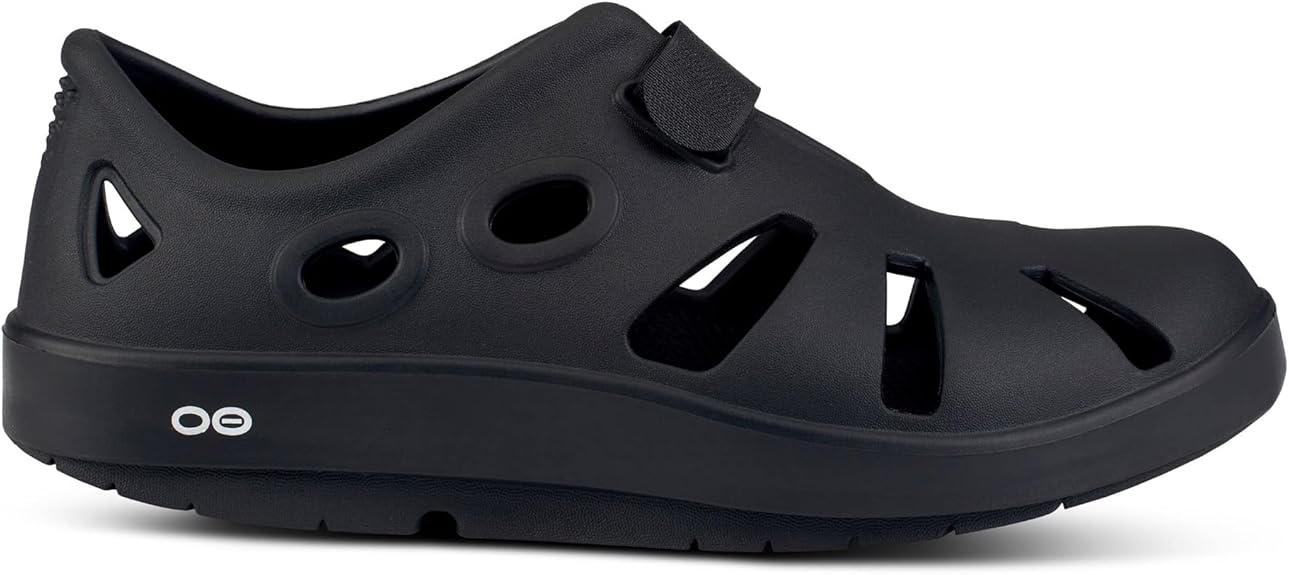 OOFOS OOcandoo Recovery Sandal, Black - Women’s Size 15, Men’s Size 13