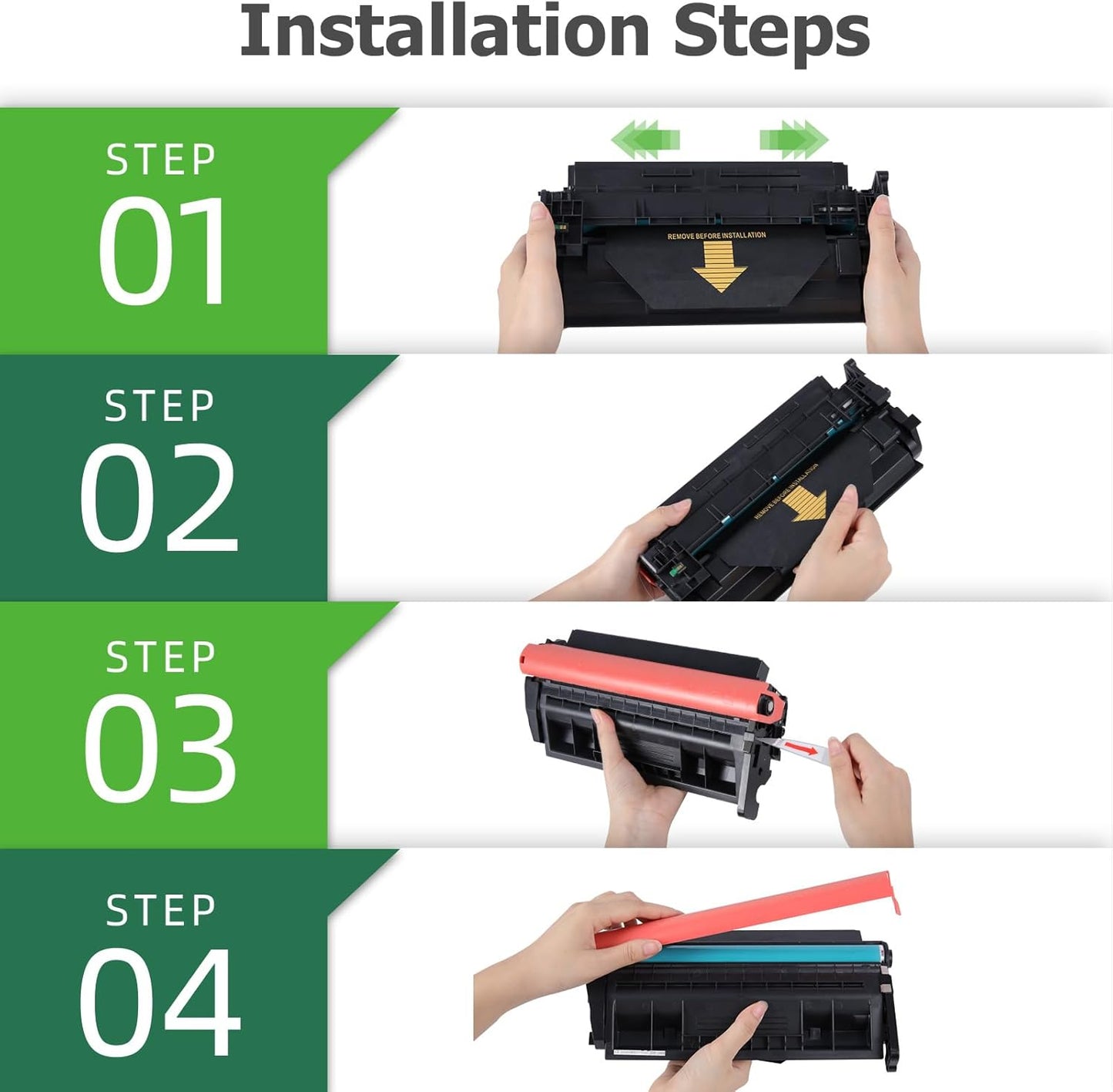 Toner Cartridge Replacement for HP 58A CF258A, Black, 2 Pack