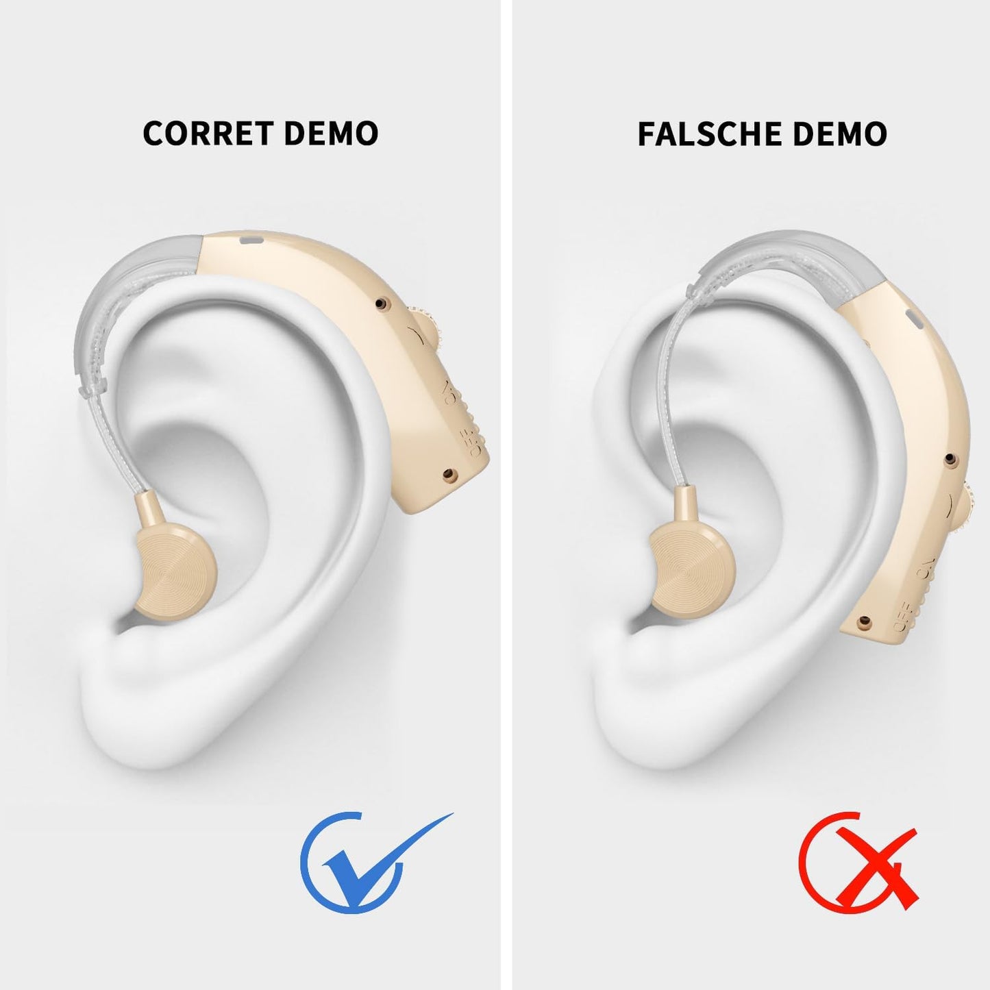 Hearing Aids Hearing Amplifiers for Seniors Rechargeable with Noise Cancelling Hearing Aid Loss Amplifier Seniors and Adults Charging Case Volume Control