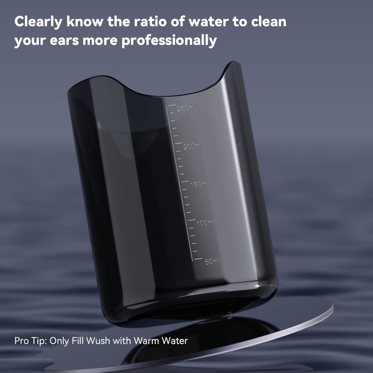 Ear Wax Removal Electric Ear Irrigation Flushing System Water Powered Ear Cleaner with 4 Pressure Modes Safe and Effective Ear Cleaning Tool Water Resistant USB Rechargeable