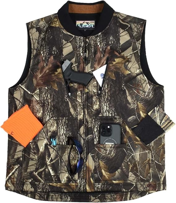 EDTREK Waterproof and Windproof Performance Vest With Plenty Pockets - Quiet and Versatile Hunting Vest