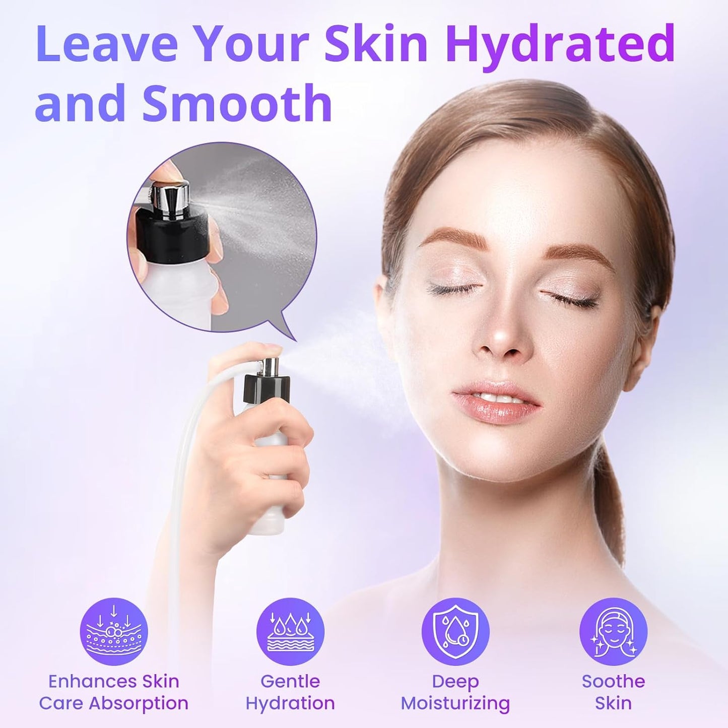 Diamond Microdermabrasion Machine Professional, 3 in 1 Dermabrasion Facial Peeling Skin Care Device for Salon Personal Home Use