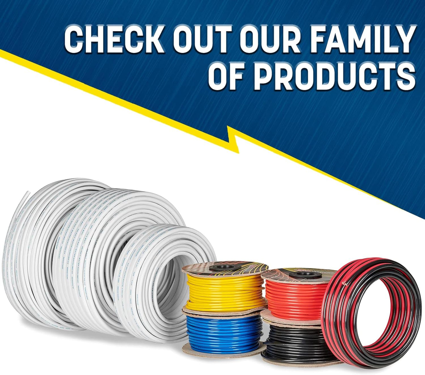 GS Power Marine Wire - 100 Ft, 14 Gauge AWG Electrical Boat Wiring - Oxygen-Free Insulated Black and Red Sheathed Copper