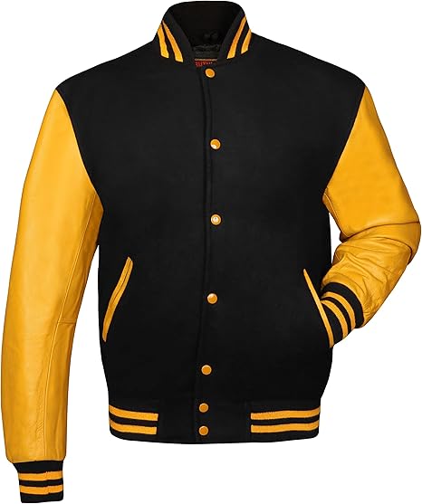 Brutul Bee Original Leather Varsity Letterman Jackets Wool & Leather Original American Style Varsity Jackets