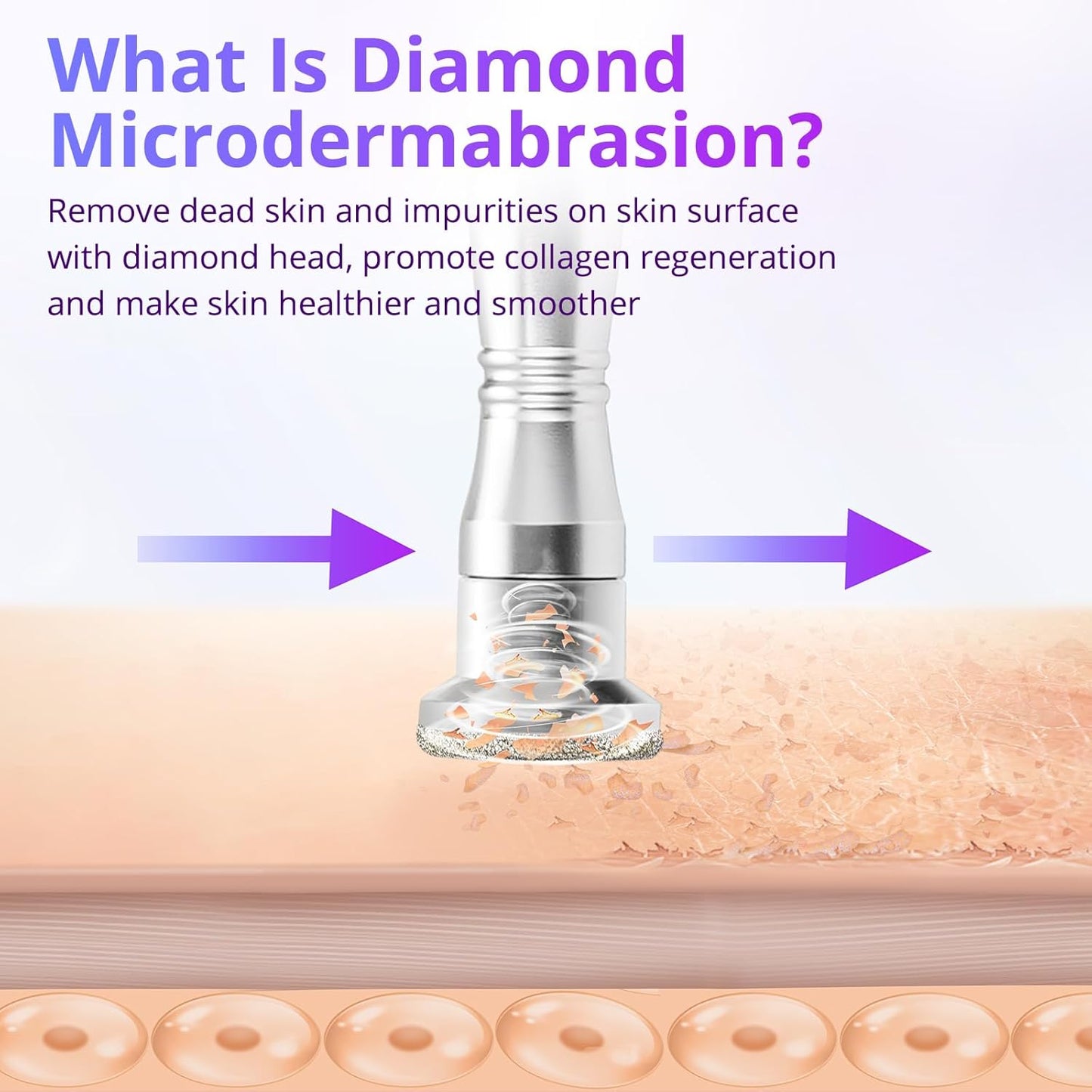Diamond Microdermabrasion Machine Professional, 3 in 1 Dermabrasion Facial Peeling Skin Care Device for Salon Personal Home Use