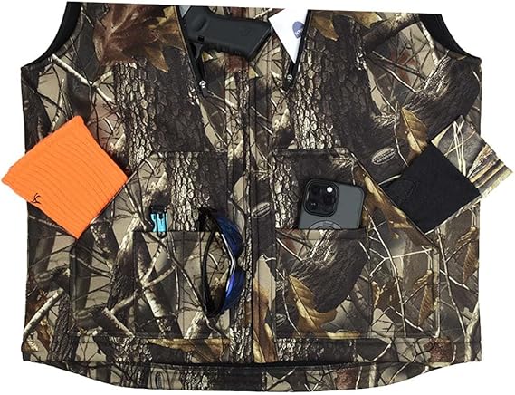 EDTREK Waterproof and Windproof Performance Vest With Plenty Pockets - Quiet and Versatile Hunting Vest