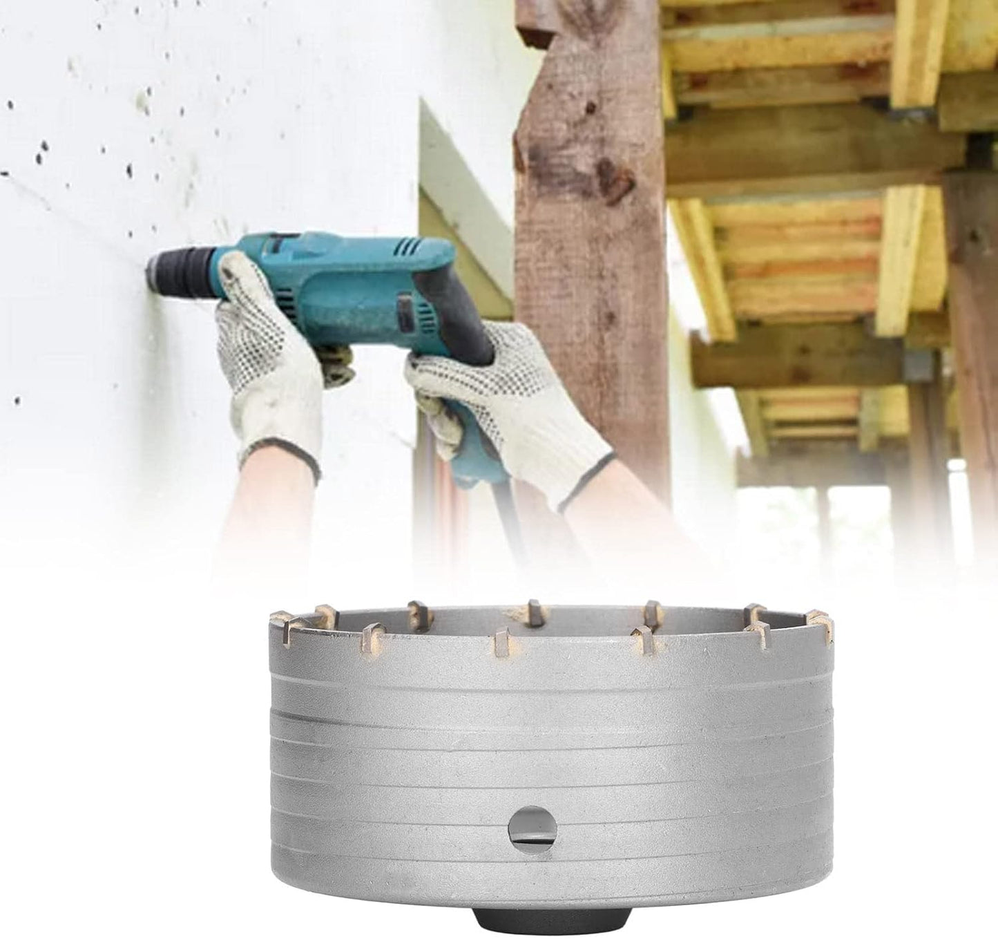 Cemented Carbide Electric Hammer Hole Saw Hollow Opener Bit 110mm for Concrete Wall Drilling