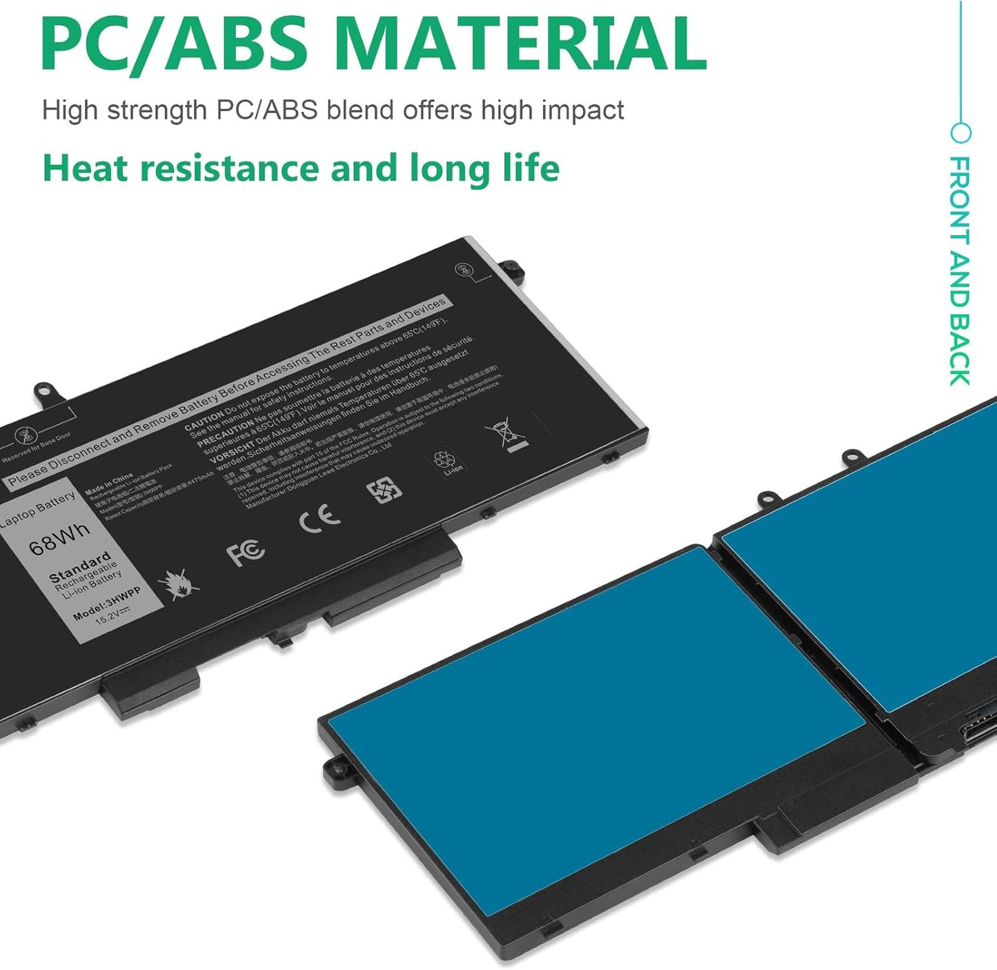 Fancy Buying 3HWPP Laptop Battery for Dell Latitude 5401 5410 5411 5501 5510 5511 Precision 3541 3551 INSPIRON 7706 2-in-1 INSPIRON 17 7500/7506 2-in-1 03HWPP 10X1J N2NLL 1VY7F 3YNXM 451-BCMN