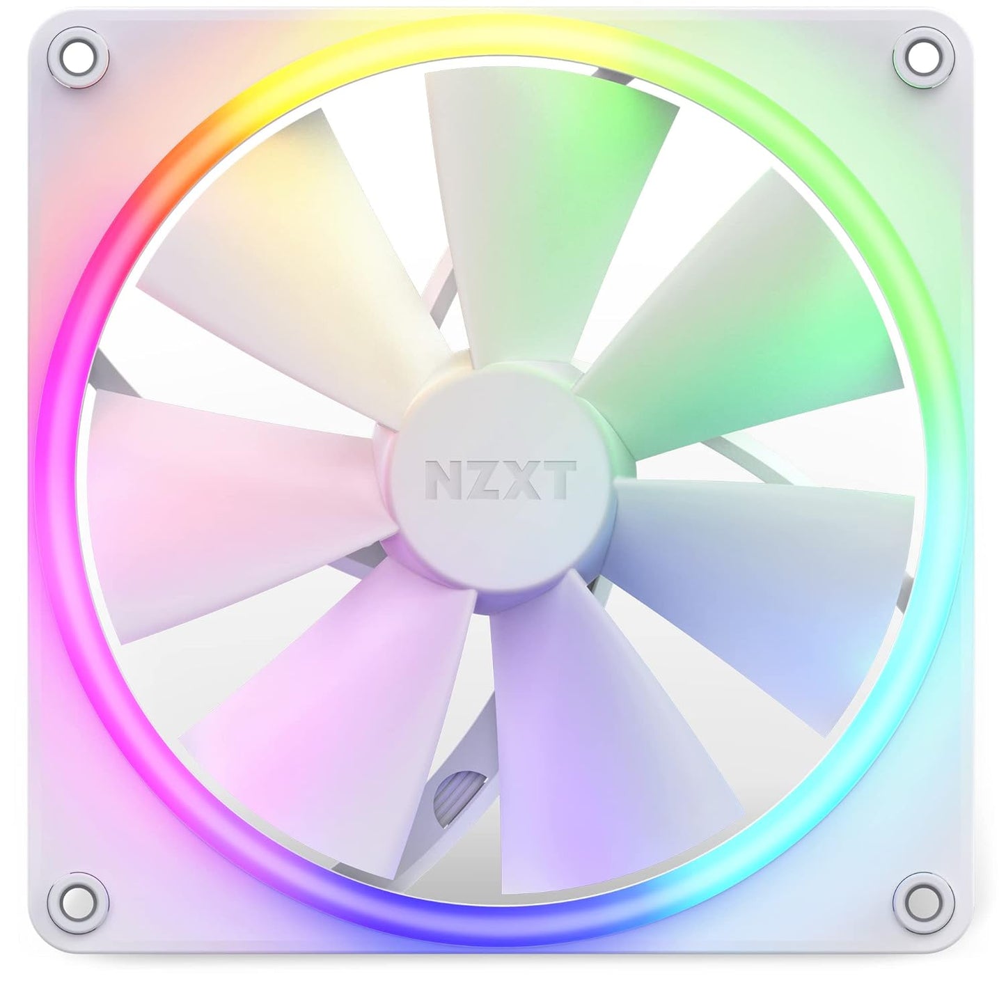 F140RGB - 140mm RGB Fans - Twin + RGB Lighting Controller - White