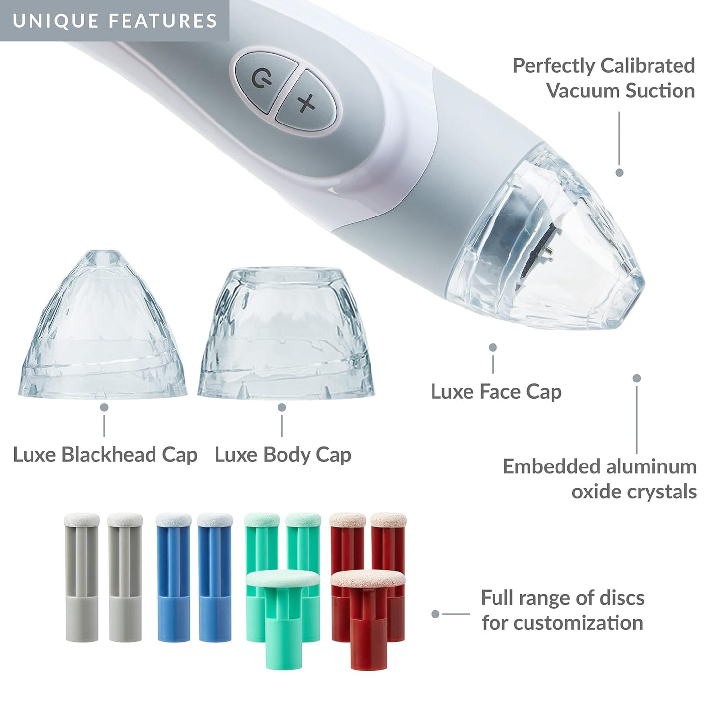 PMD Personal Microderm Elite Pro - At-Home Microdermabrasion Machine with Kit for Face and Body - Exfoliating Crystals and Vacuum Suction for Fresh and Radiant Skin - Three Speed and Suction Options