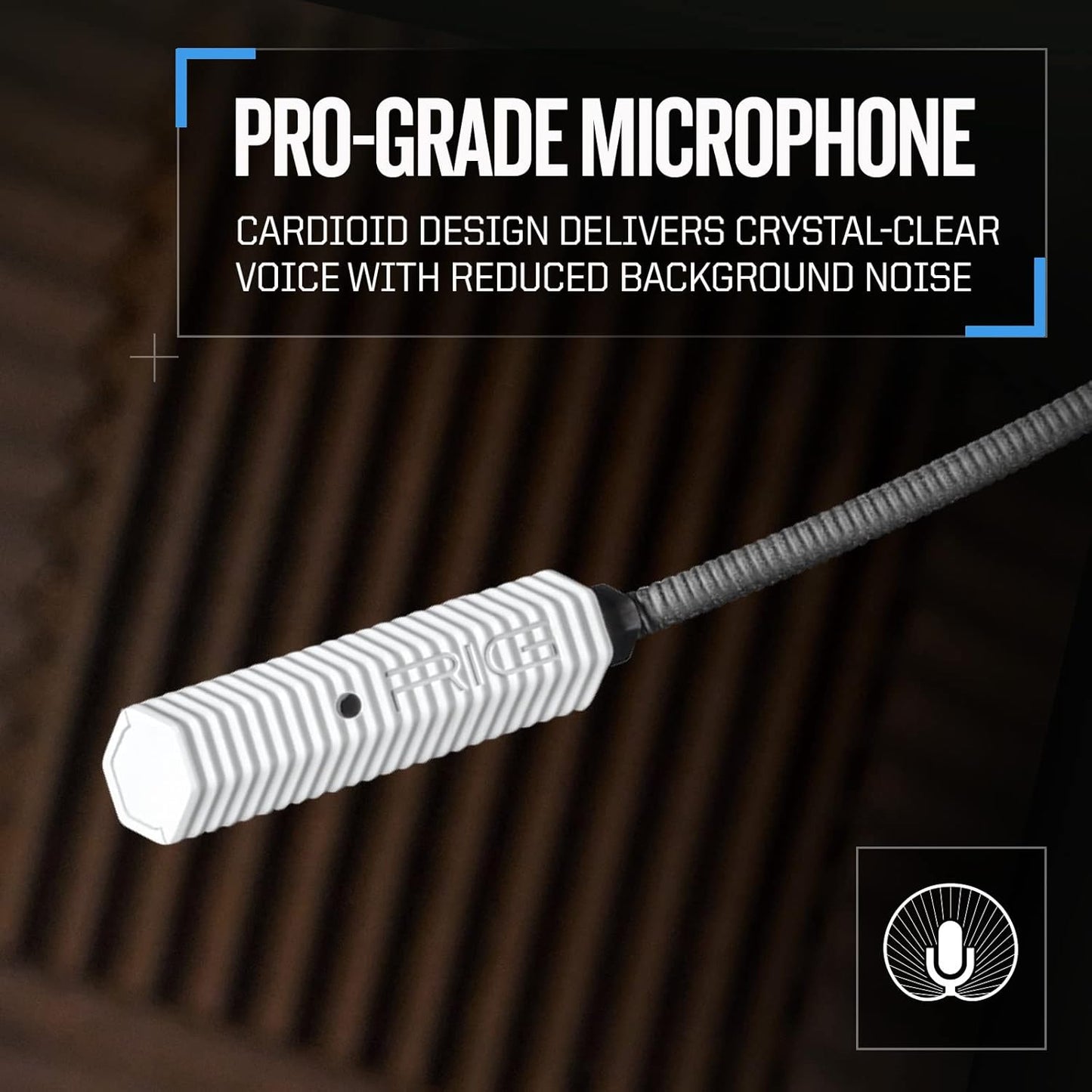 RIG 500 PRO HS GEN 2 Competition Grade PlayStation Gaming Headset for PS4, PS5 and Nintendo Switch - 50mm Speaker Drivers - Flip-to-Mute Microphone - White