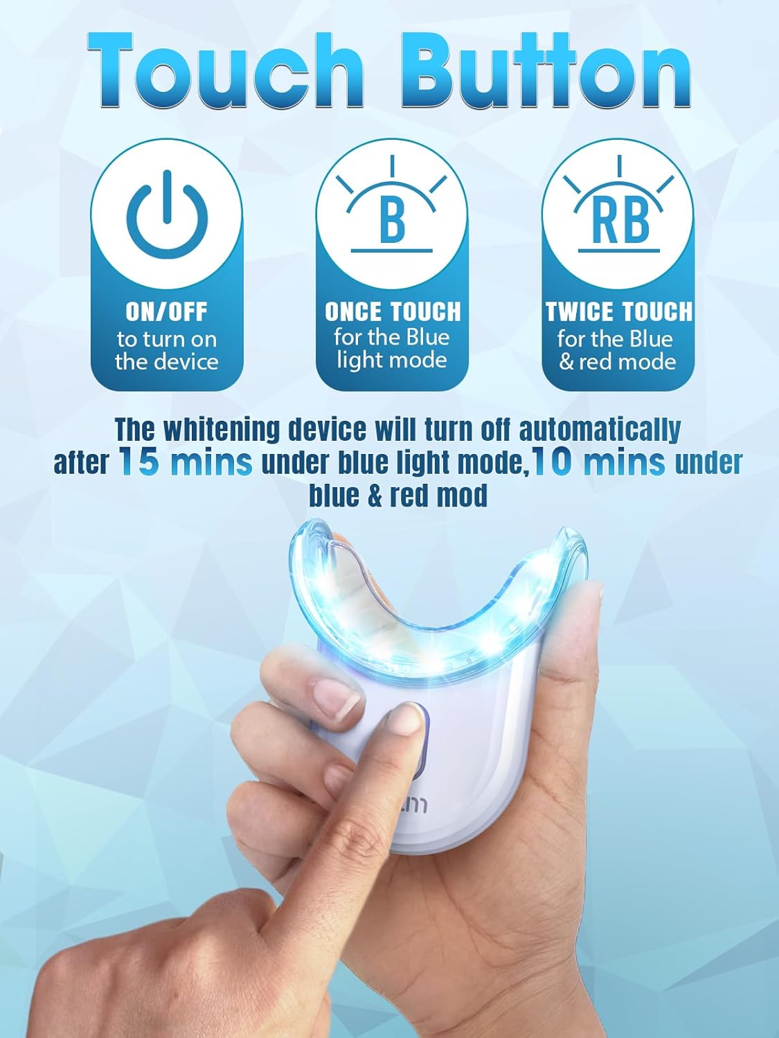 Teeth Whitening Kit with LED Light - White Sensitive Tooth 35% Carbamide Peroxide Gel Pen Dental Mouth Trays Whitener Professional Bright Brace Product System for Home Work Travel