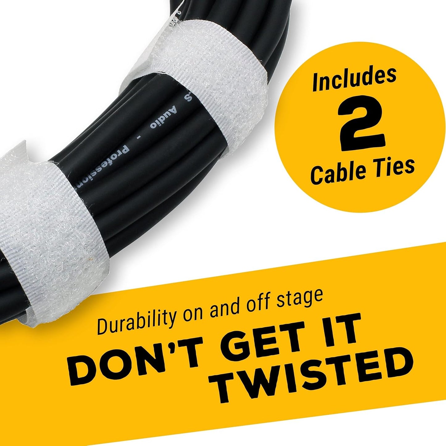 GLS Audio XLR Cables - Set of 2 100ft Male to Female Microphone Cable w/External Locking Mechanism for Professional Studio Recording