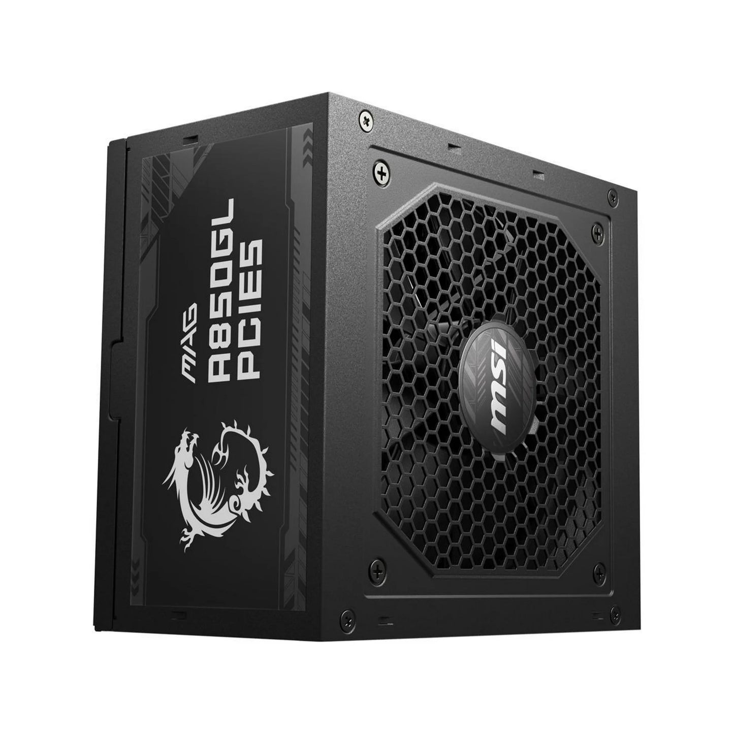 MSI - MAG A850GL PCIE 5.0, 80 GOLD Fully Modular Gaming PSU, 12VHPWR Cable, ATX 3.0 Compatible, 850W Power Supply