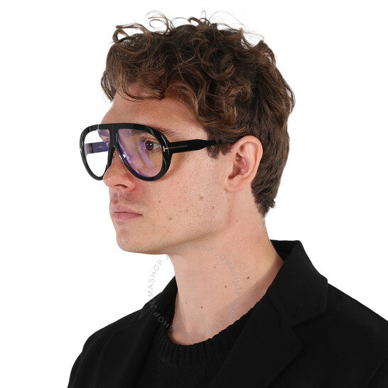 Tom Ford TROY FT 0836 Black Gold/Uva Uvb Transparent 61/10/140 Unisex Sunglasses