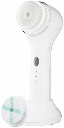 Conair True Glow Sonic Facial Brush Kit, Waterproof and Rechargeable with 2 Brush Heads and Cosmetic Storage Pouch