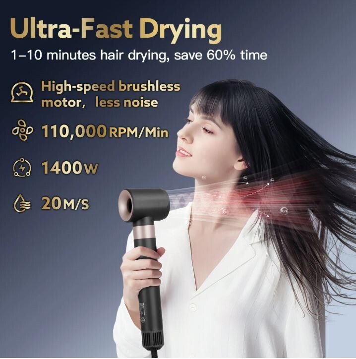 Webeauty Hype-Air (3-in1)  High Speed Hair Dryer Model F9