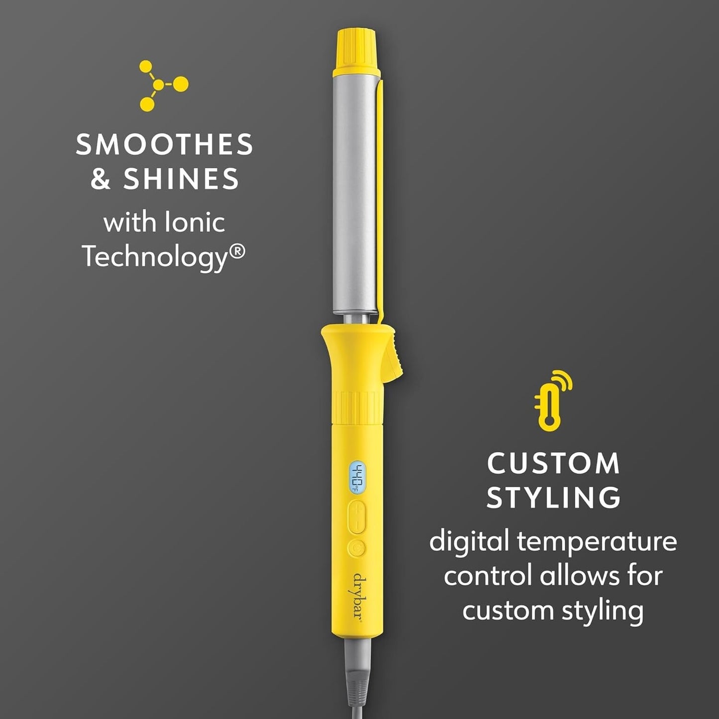 Drybar The 3-Day Bender 1" Barrel Rotating Digital Styling Curling Iron