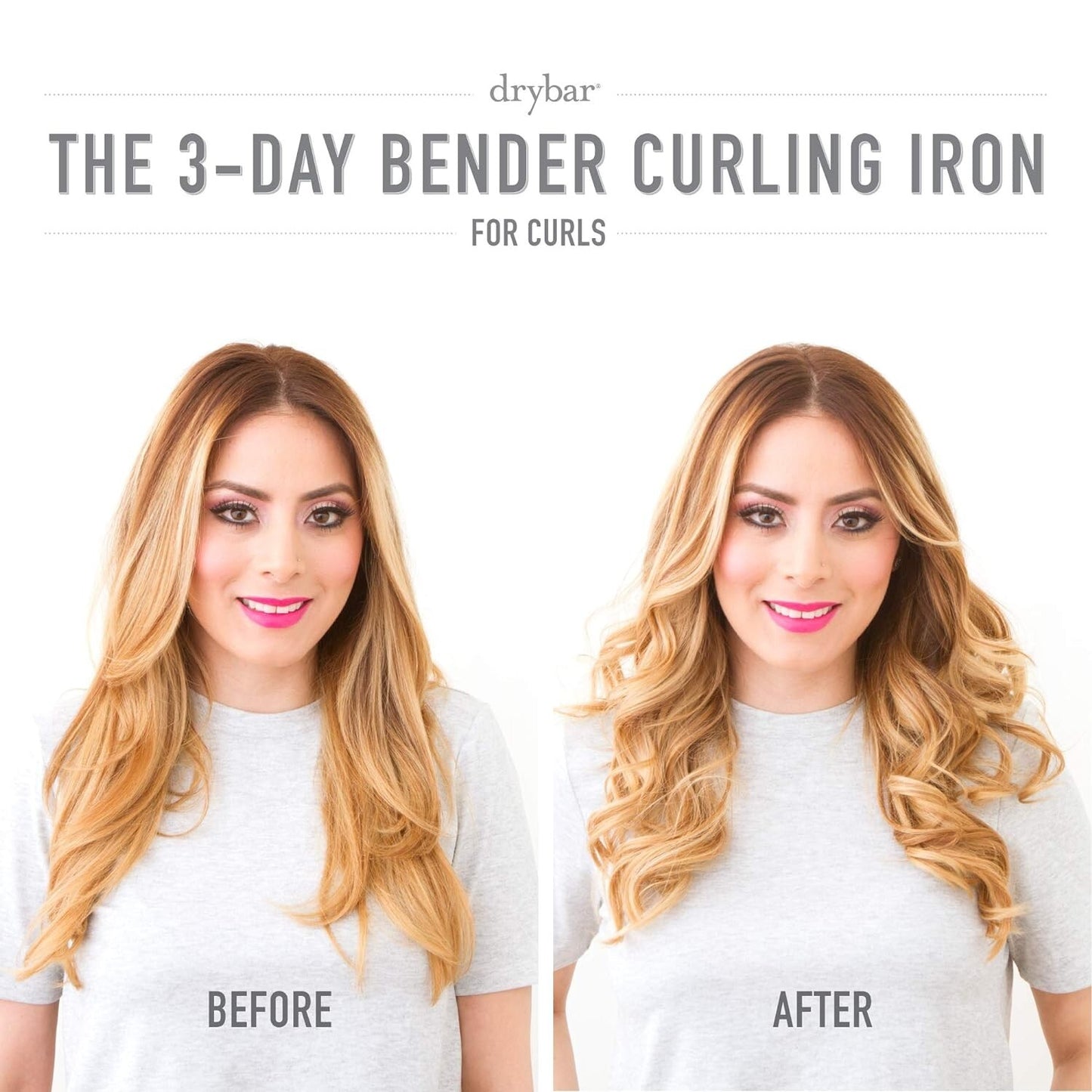 Drybar The 3-Day Bender 1" Barrel Rotating Digital Styling Curling Iron