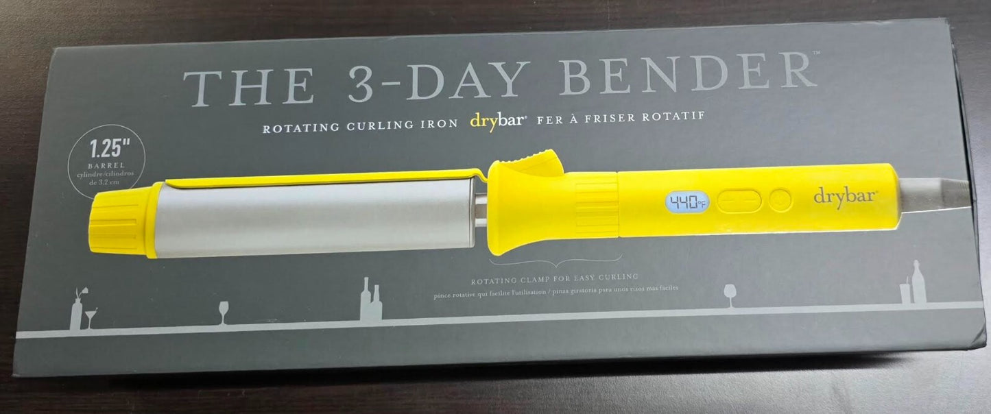 Drybar The 3-Day Bender 1" Barrel Rotating Digital Styling Curling Iron
