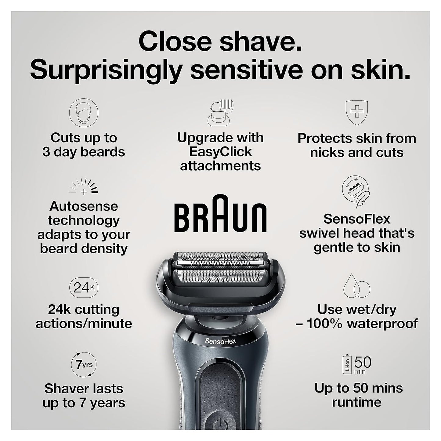 Braun Series 6 6046cs Electric Razor for Men, Wet & Dry