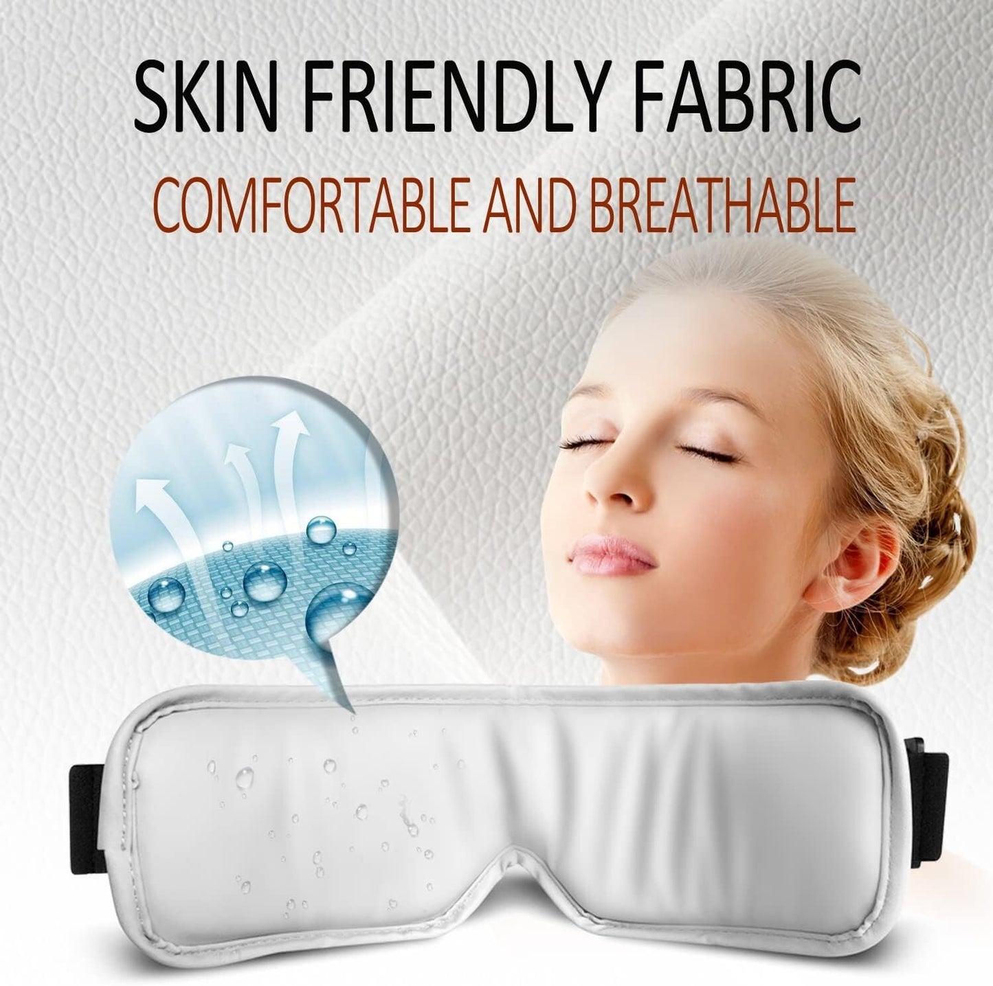 Eye Massager, Airbag Kneading, Multi-Frequency Vibration with Hot Compress