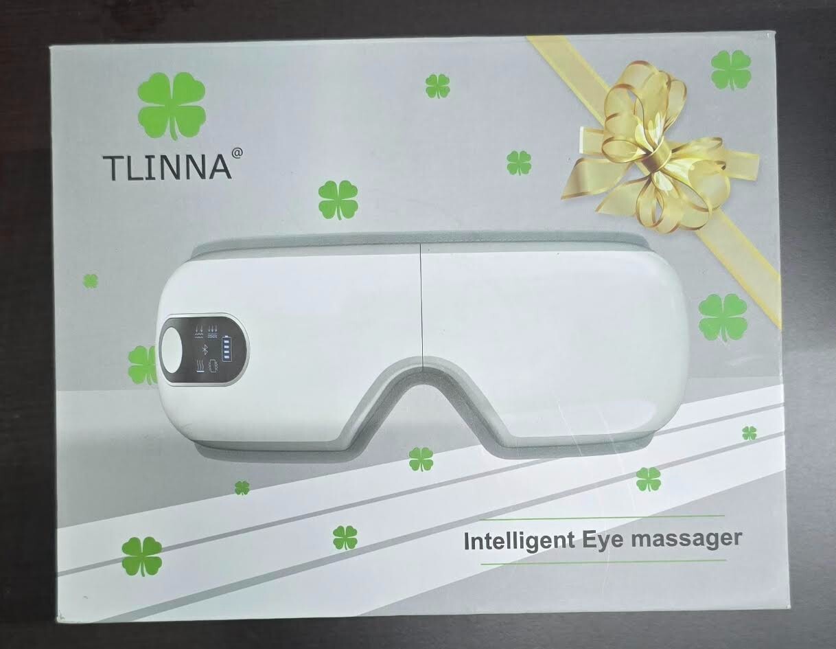 Eye Massager, Airbag Kneading, Multi-Frequency Vibration with Hot Compress