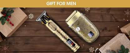 Suttik Electric Razor Foil Shavers Hair Clippers for Men (Bronze)
