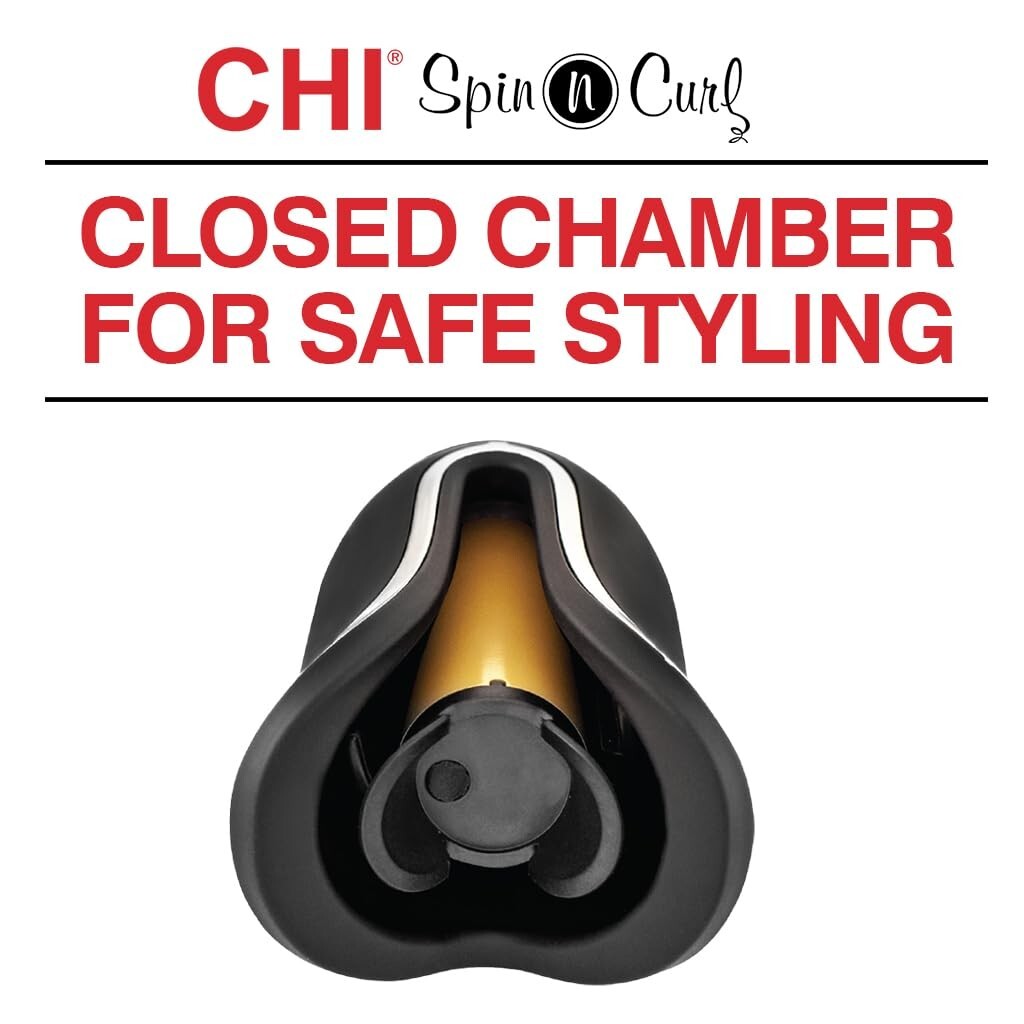 CHI Spin N Curl. Curling Iron Special Edition - Black